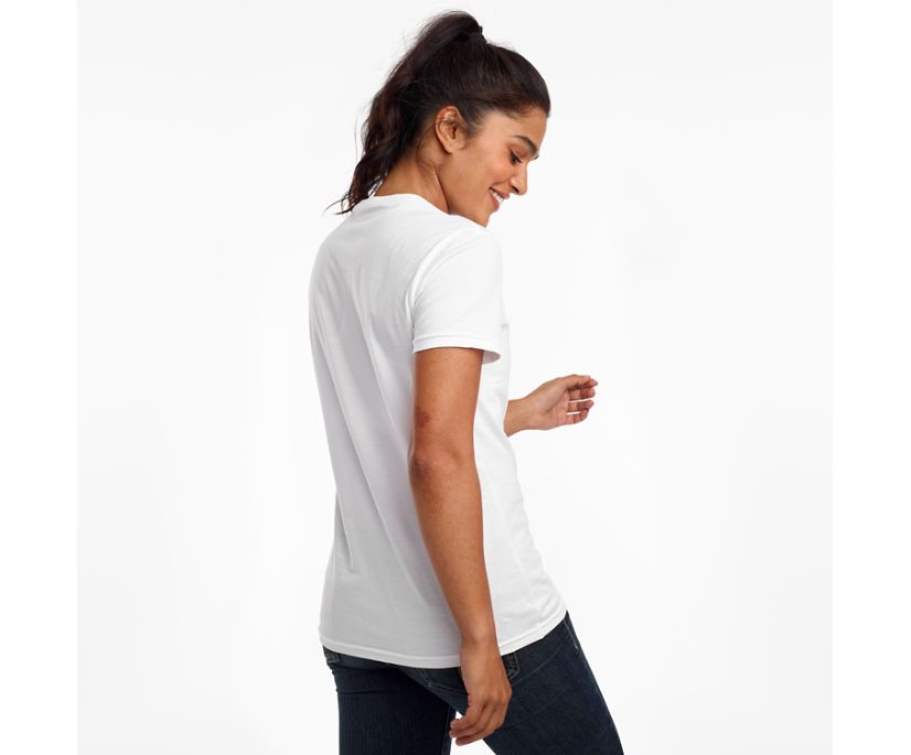 Saucony Rested Short Sleeve Women's Shirts White | AU 291TCEV